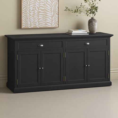 Large black buffet discount